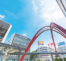 立川駅徒歩5分で通院しやすい立地