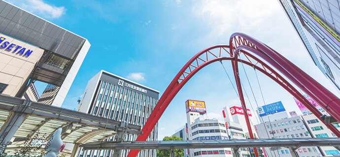 立川駅徒歩5分で通院しやすい立地